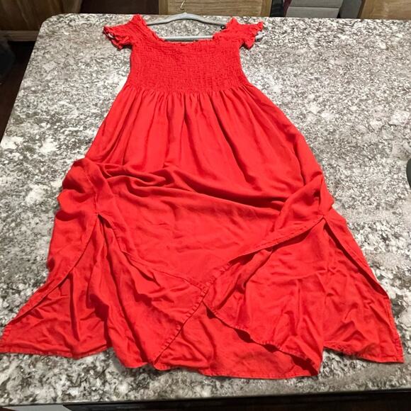 Bardot | Red Midi Dress | Size 6| Small - Picture 1 of 15